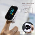Measured Spo2 fingertip  pulse oximeter